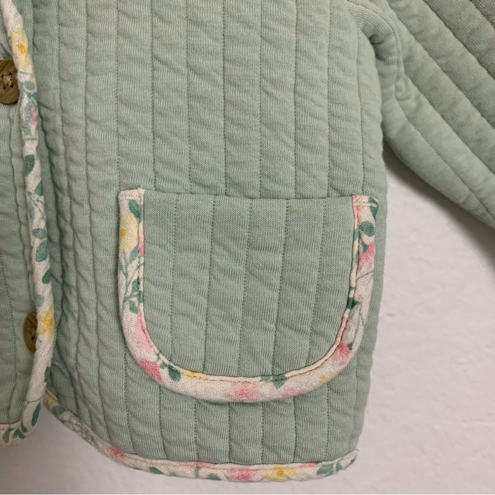 Cloud Island cotton quilted jacket Baby size 18
months Buttons pockets - Picture 6 of 10